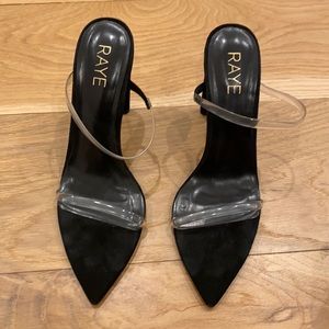 RAYE heels with Translucent Straps